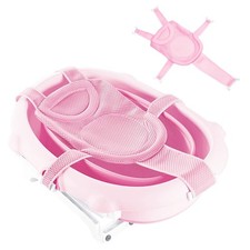 Baby Bath Seat Support Net Soft Headrest Baby Bath Cushion Pad, Breathable Ne...