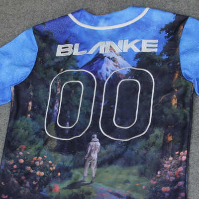 Blanke DJ Baseball Jersey Shirt M Earth To The Stars EDM Rave Festival Concert