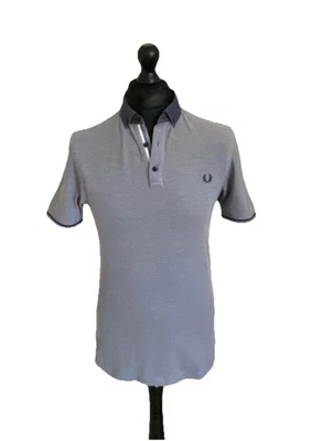 Men’s Grey FRED PERRY short Sleeved Slim T-shirt Top Size M Medium - Image 1 of 4