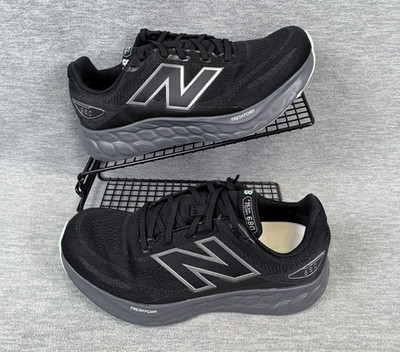 New Balance Fresh Foam 680 V8 Running Sneakers Mens 8.5 D Black Waterproof