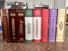 Lot of 8 Vintage Bookshelf Edition Board Games