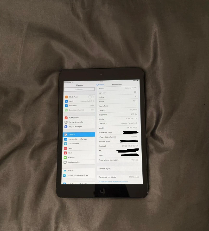 Apple iPad mini (1st generation) · 64GB · Cellular, photo 3 sur 5