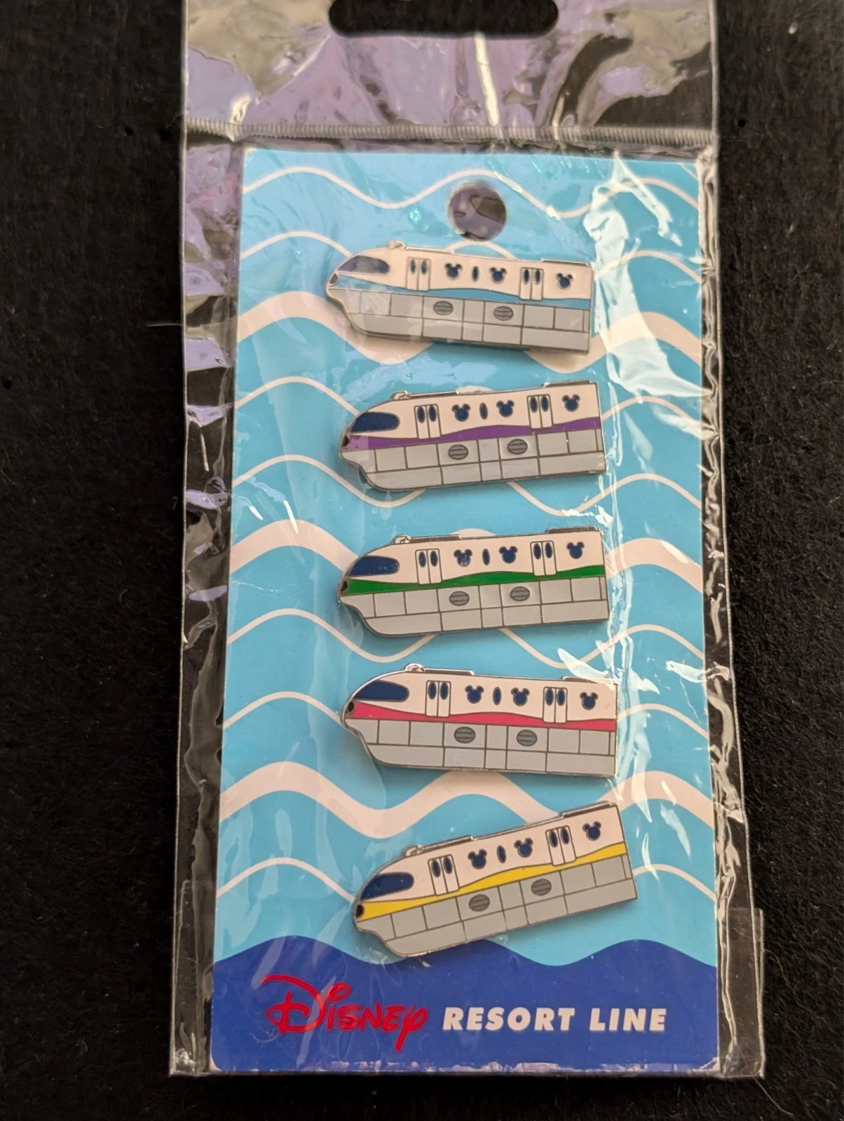 Disney Tokyo TDR TDL Resort Line Monorail Complete 5 Pin Set