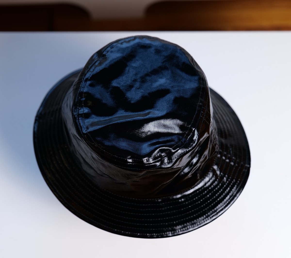 Chanel Black Logo Embossed Bucket Hat (Size S, 57) | eBay