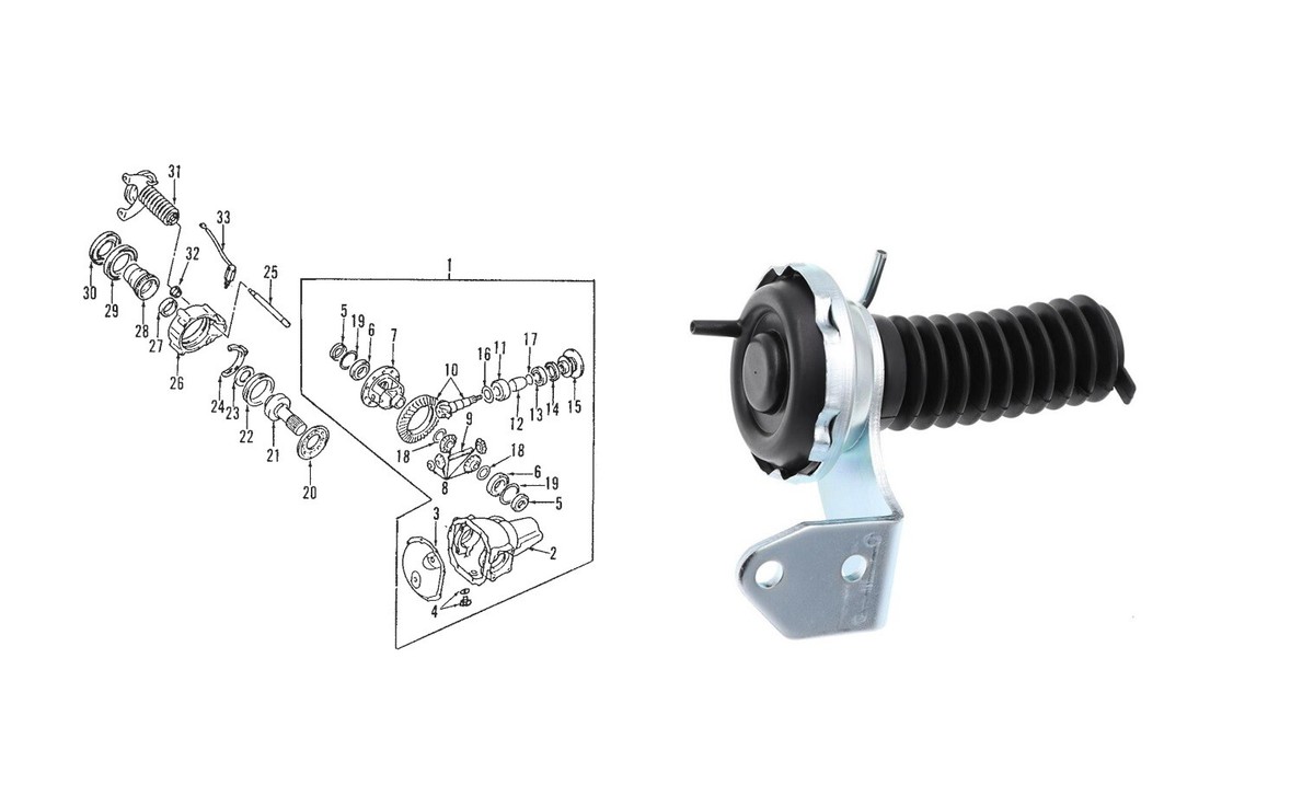 FRONT DIFF LOCK SOLENOID ACTUATOR for MITSUBISHI SHOGUN 3.2 DID