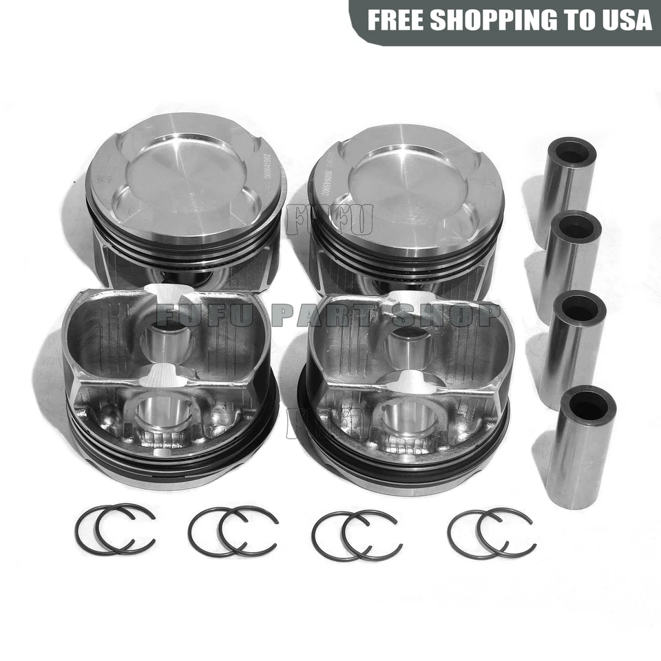 4x MAHLE Pistons Rings Φ84mm/CR 10:1 For BMW 328i 428i  X3 F30 F10 N20B20A 2.0T - Image 4 of 4