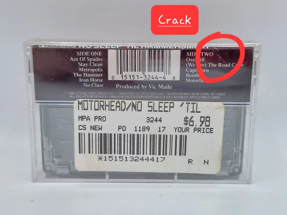 Motorhead - No Sleep Til Hammersmith - Cassette Tape - Factory Sealed! - Image 2 of 4