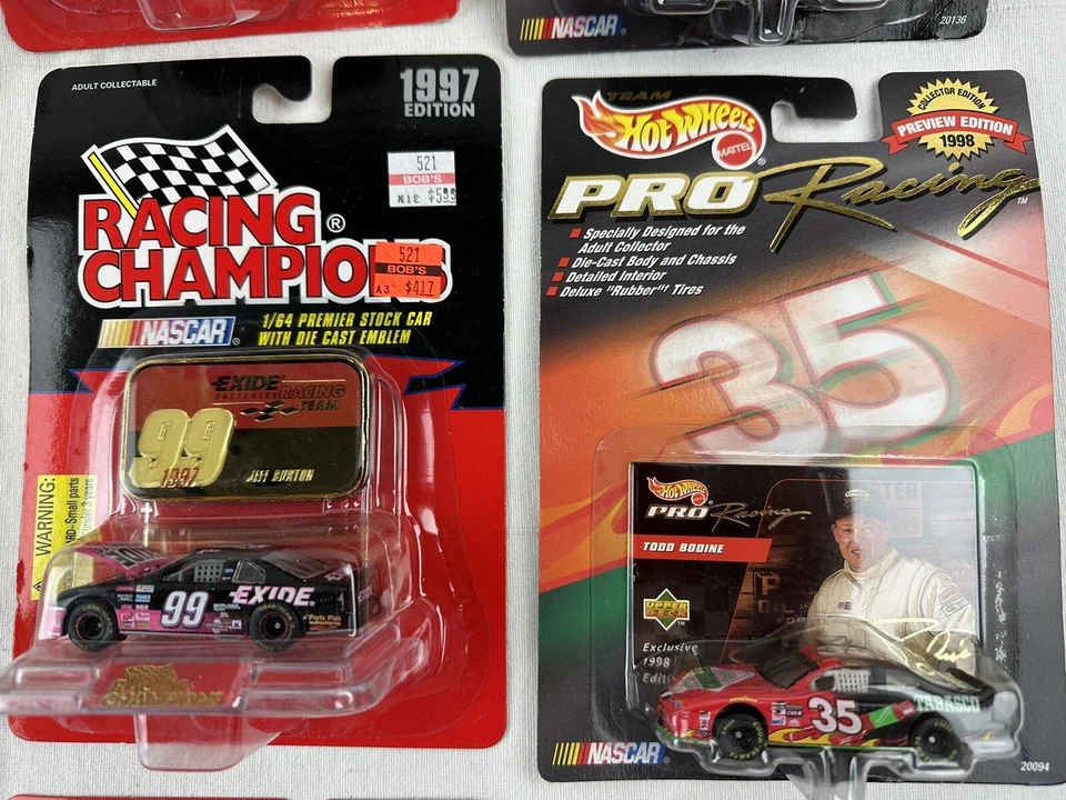 Lote De 9 Coches Diecast NASCAR Nuevos De Colección Stewart Burton Petty Campeones De Carreras+ Foto 3 de 4