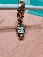 orologio donna vintage con bracciale placcato oro