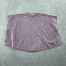 Loft Womens M/L Purple Poncho Sweater 4601