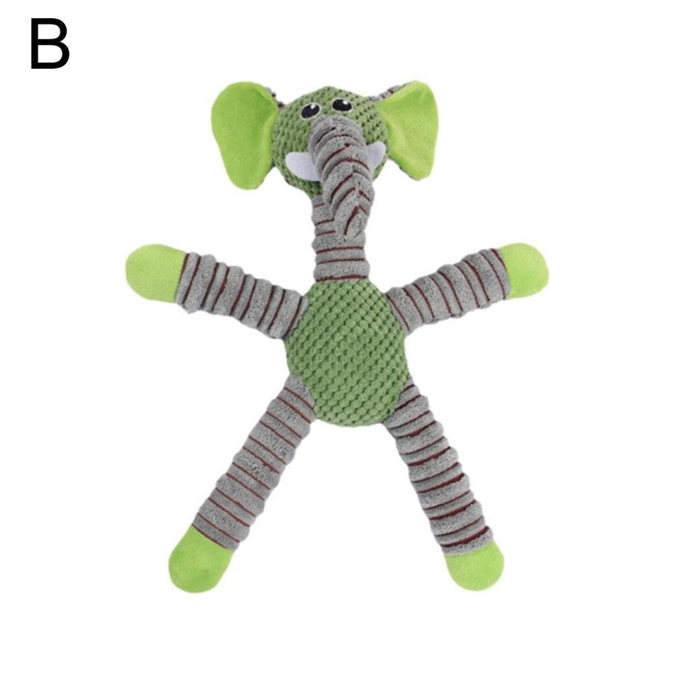 Plush Dog Toy Rope Squeaky Interactive Stuffed Dog Chew Toys for Puppy