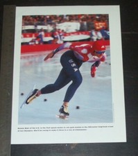 Bonnie Blair AMY Peterson original ONE magazine clipping page PHOTO text