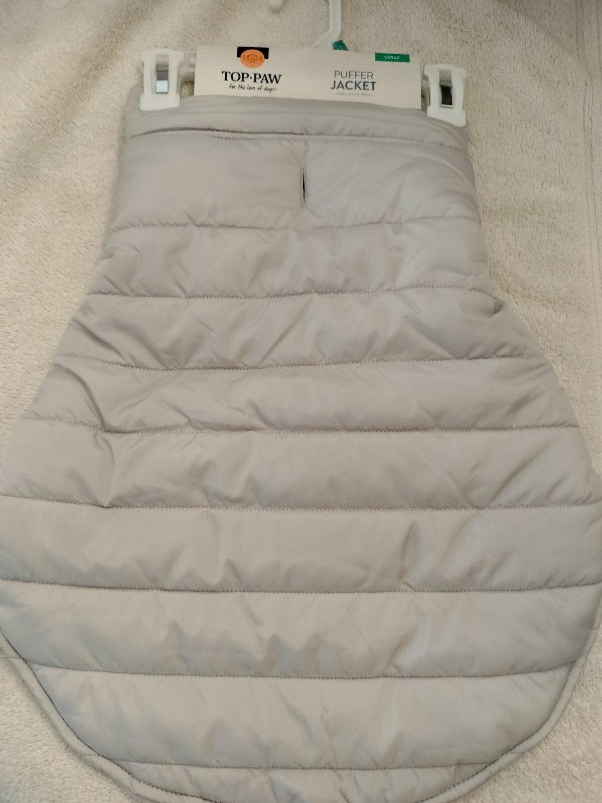 Top Paw Puffer Dog Coat XS/S/M/L Blk/Gray/Green/Blue Sale Benefits Dog