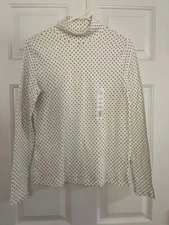 New Croft & Barrow Mockneck Long Sleeve Size Small