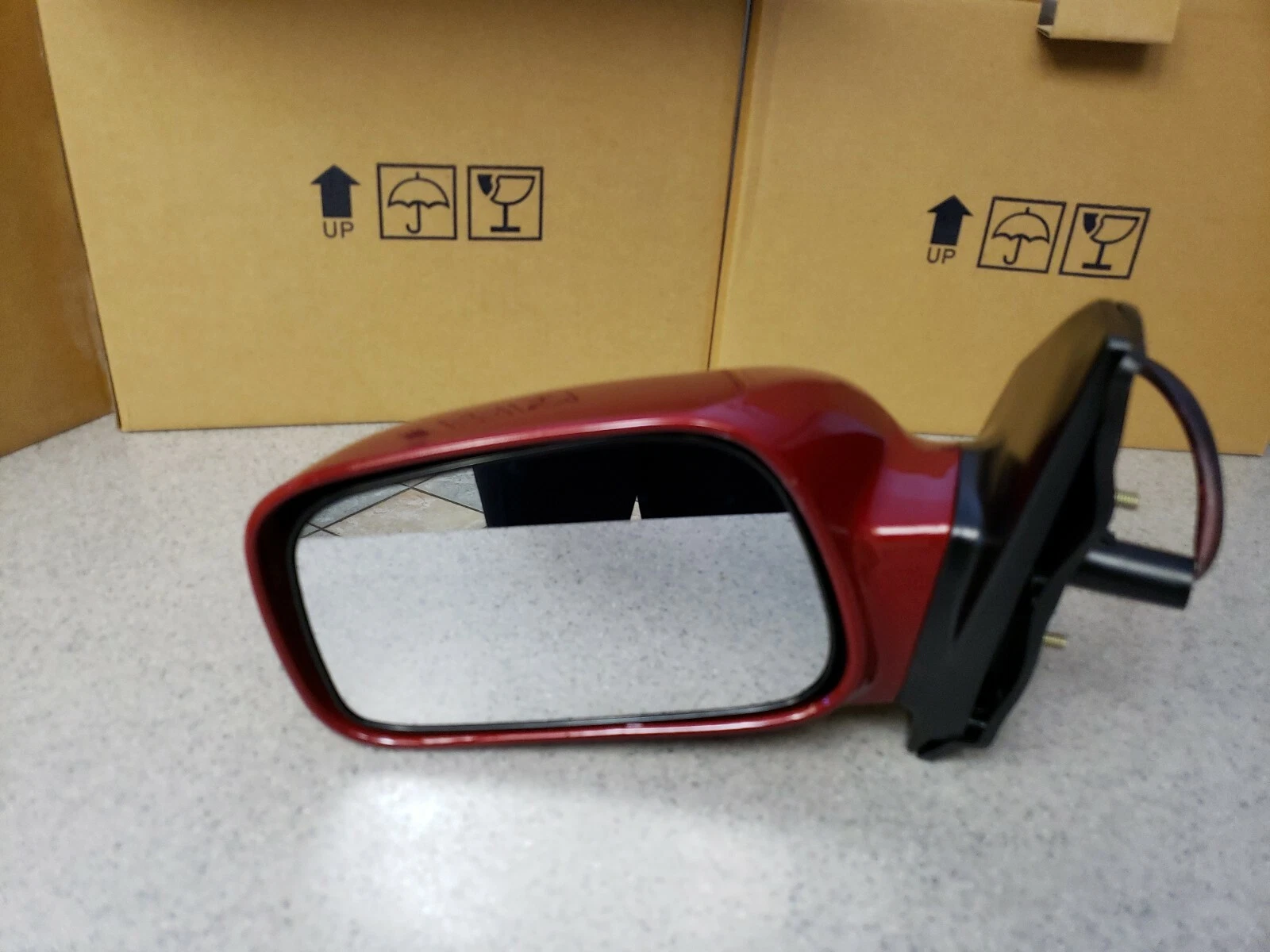 NEW RED IMPULSE PEARL Drivers Left Door Mirror Fits 2003-08 Corolla TO1320179