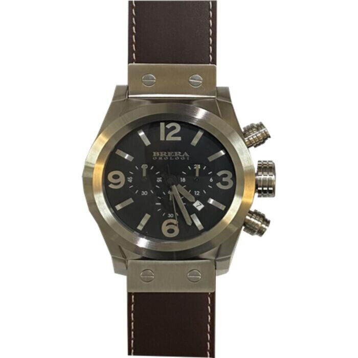 BRERA Orologi Women's Eterno Chronograph Leather Black Dial BRERA Orologi Women's Eterno Chronograph Leather Black Dial
