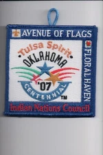 2007 Indian Nations Council Avenue Of Flags Floral Haven patch