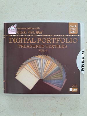 Create And Craft DIGITALES PORTFOLIO Messtextilien Band 6 USB Klickdruck Brandneu in Verpackung