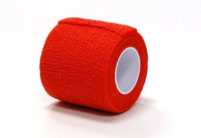Red Steroban Cohesive Bandage 12 Rolls (5cm x 4.5m) - Horse and Vet Wrap