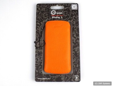 Galeli G-IP5EASY-06 Leder Schutz Hülle Leather Case Orange für Apple iPhone 5/5S