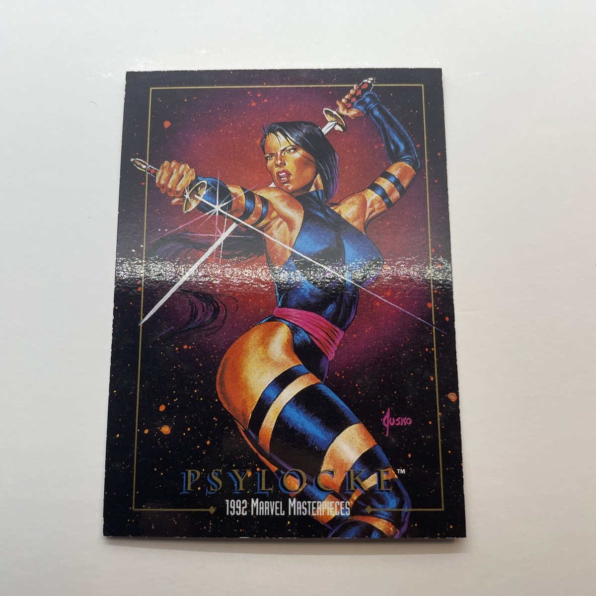 シングルカード Marvel Masterpieces 92 Psylocke Holofoil シングルカード Marvel Masterpieces 92 Psylocke Holofoil 1992