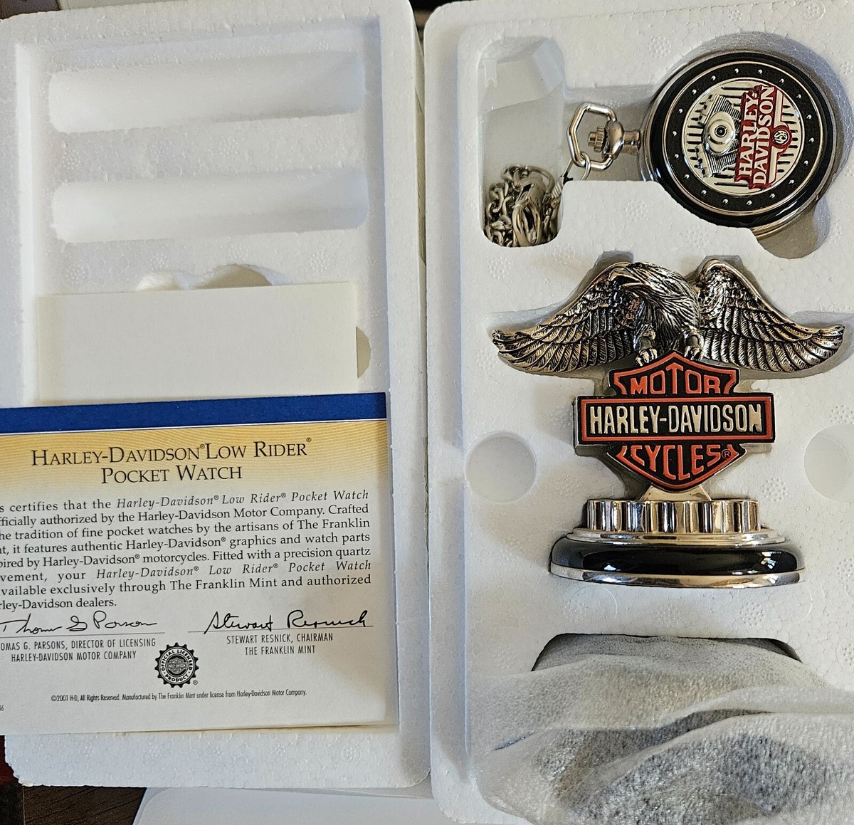 時計 Flanklin Mint Harley-Davidson Watch Private Collection of Harley Davison Franklin Mint Pocket