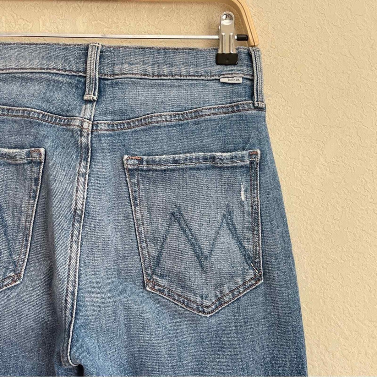Mother Denim The Pixie Tomcat Crop Not Cut & Pasted Jeans Button Fly 28 View 5