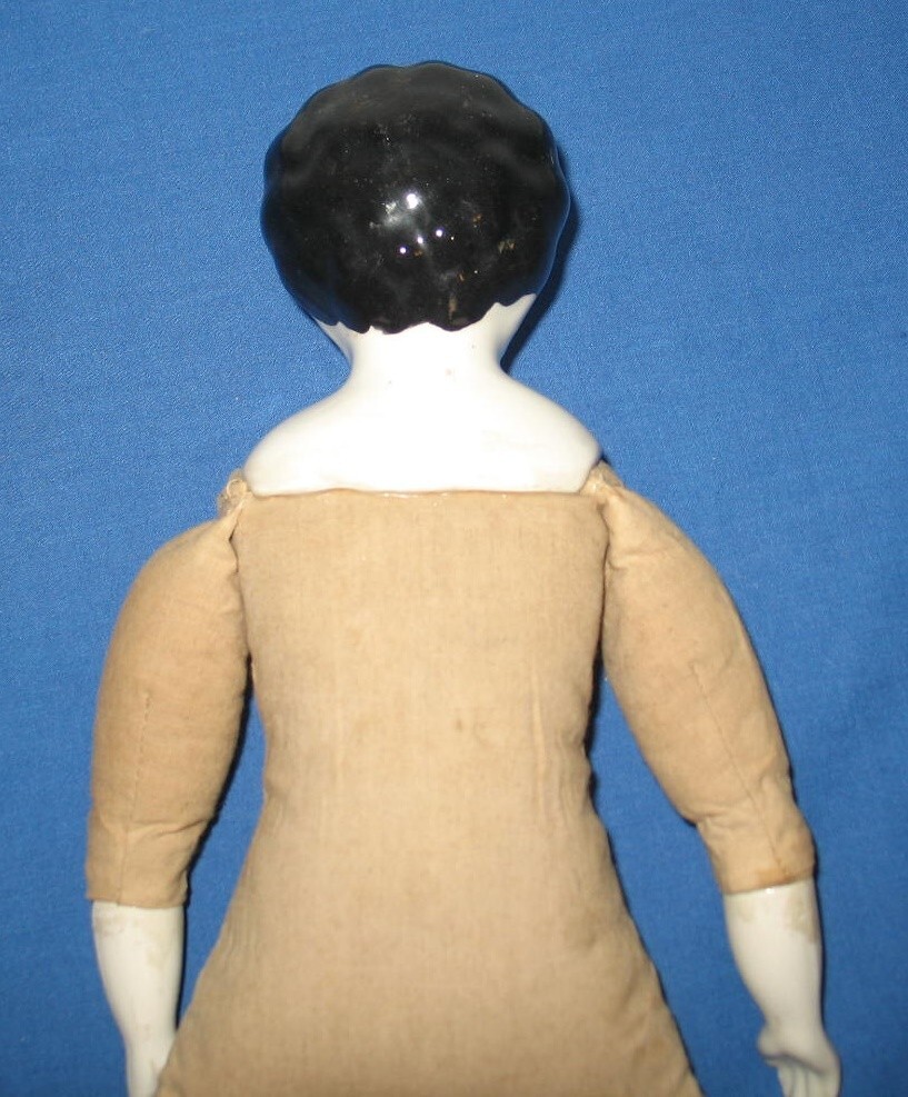 Vintage Porcelain China Head Doll 15" tall eBay