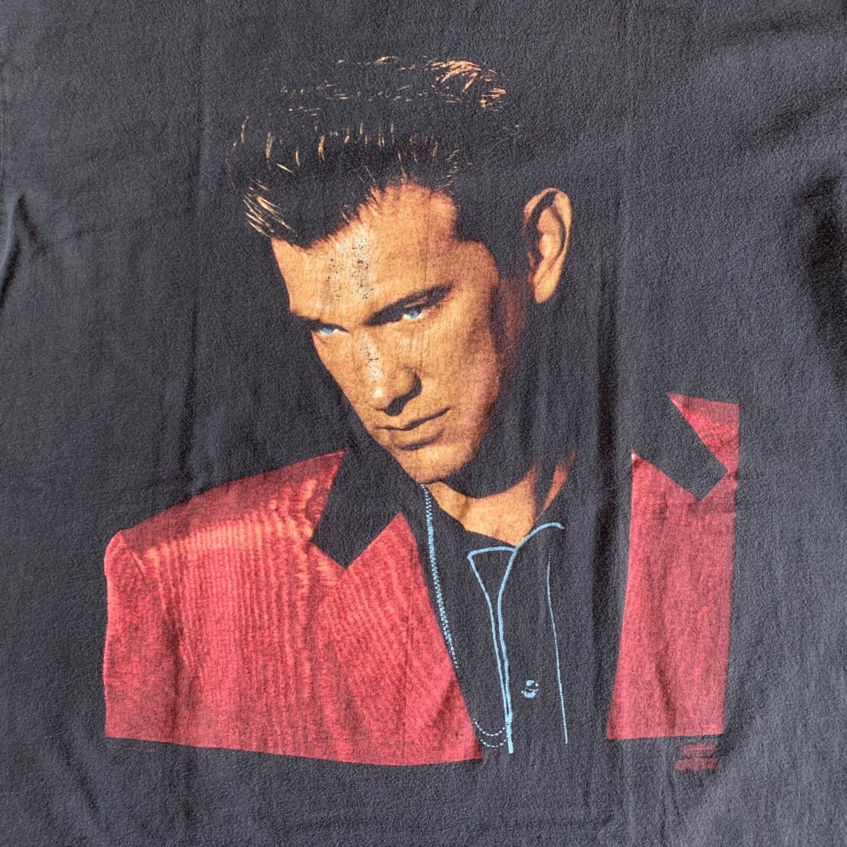 YES（イエス）半袖ロックＴ'92古着Ｌ USA・SCREEN STARS VINTAGE 80s CHRIS ISAAK PROMO T-SHIRT SZ L HEART SHAPED WORLD