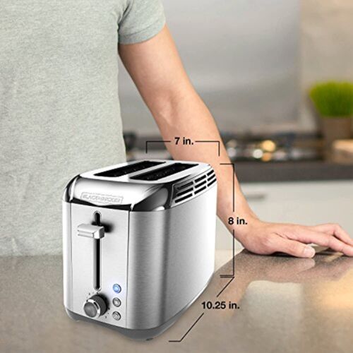 BLACK+DECKER TR3500SD Rapid Toast 2-Slice Toaster, Stainless Steel - Picture 6 of 9