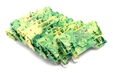 Lot of 10 Wago 2002-1407 Grounding / Earthing...