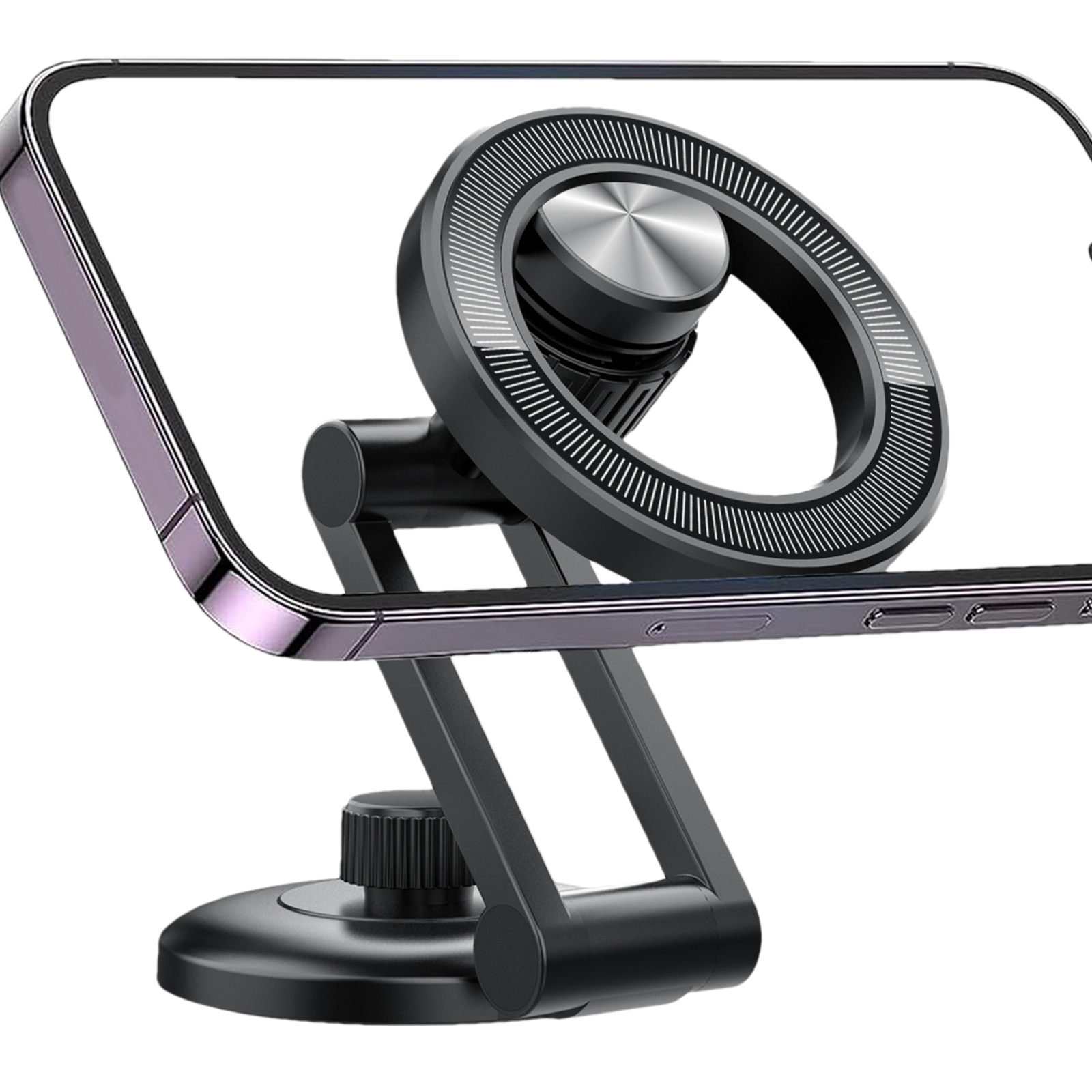 Magnetic 360 Degree Rotation Car Mount Dashboard Cell Phone Holder Cradle Stand