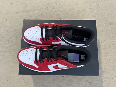 Nike Air Jordan 1 Low FlyEase Chicago Red White Black Men’s Size 12 DM1206-163 Air Jordan 1 Low Flyease Men main image 2