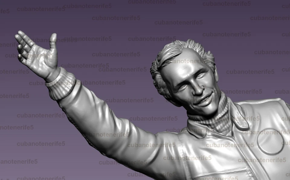 MODELLO IN RESINA JACKY ICKX per Ford GT40 GMP AUTOart IXO CMC LE MANS SCALA ... - Immagine 4 di 4