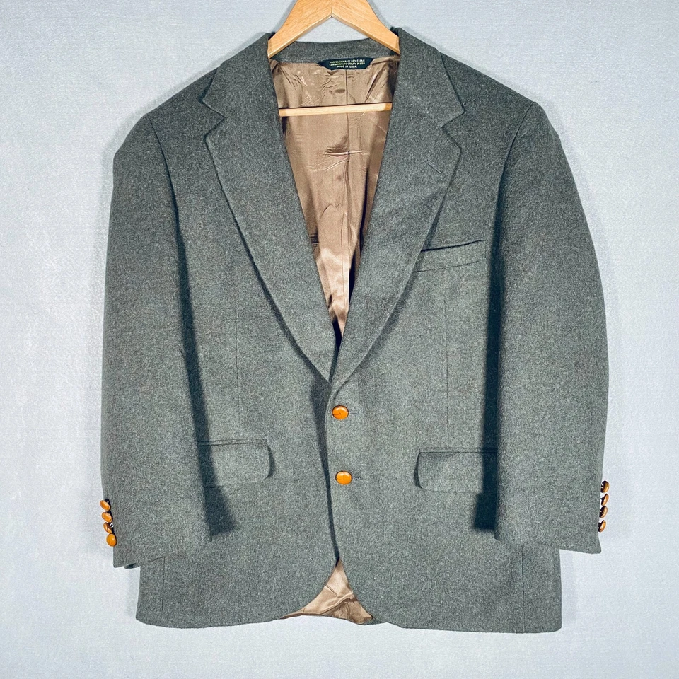 Blazer Vintage CC Clothier’s Para Hombre 42S Verde Cabello Camel Abrigo Deportivo Chaqueta Unión Foto 3 de 4