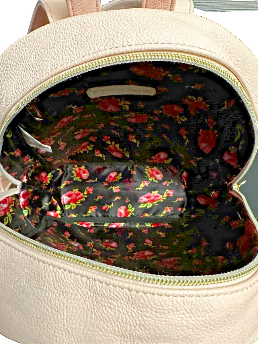 Betsey Johnson Backpack Butterfly &Flowers Pastel Pink Great  display picture 1