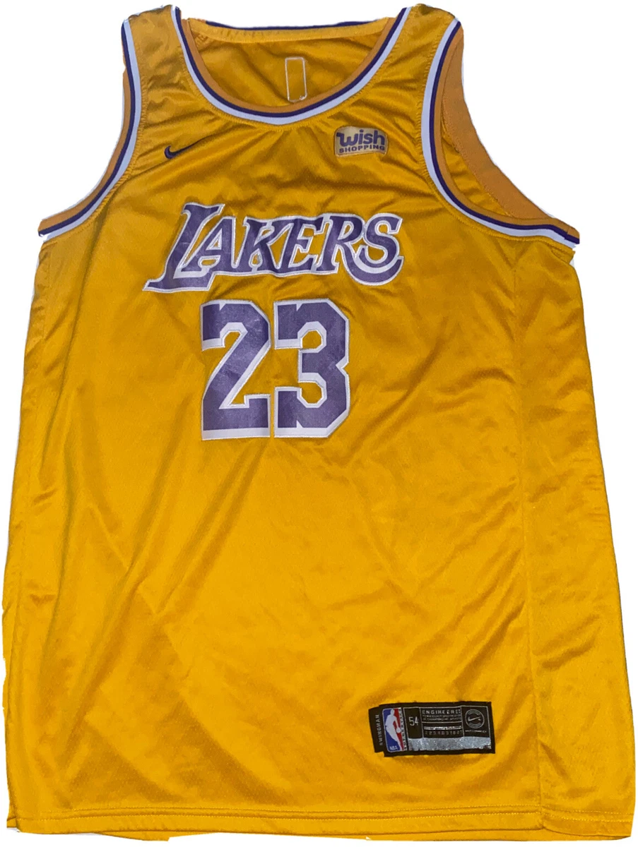 NIKE WISH LOS ANGELES LAKERS NBA BASKETBALL JERSEY LEBRON JAMES