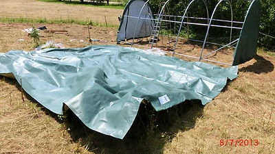 Ersatzplane Ersatzteile DACH Plane f. SHELTERLOGIC Weidezelt 7,3m x 3,7m x 2,45m