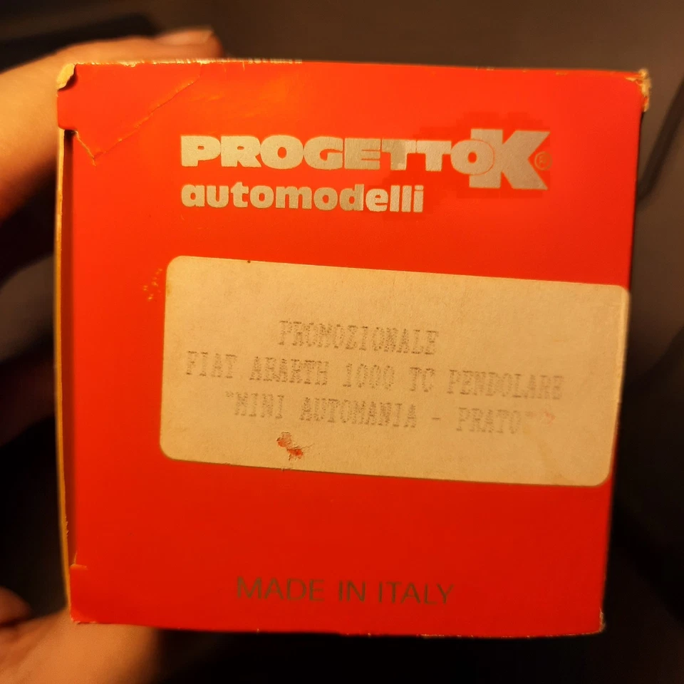 Fiat Abarth 1000 TC PROMOZIONALE pezzo unico negozio modellismo "Automania" 1/43 - Immagine 3 di 4