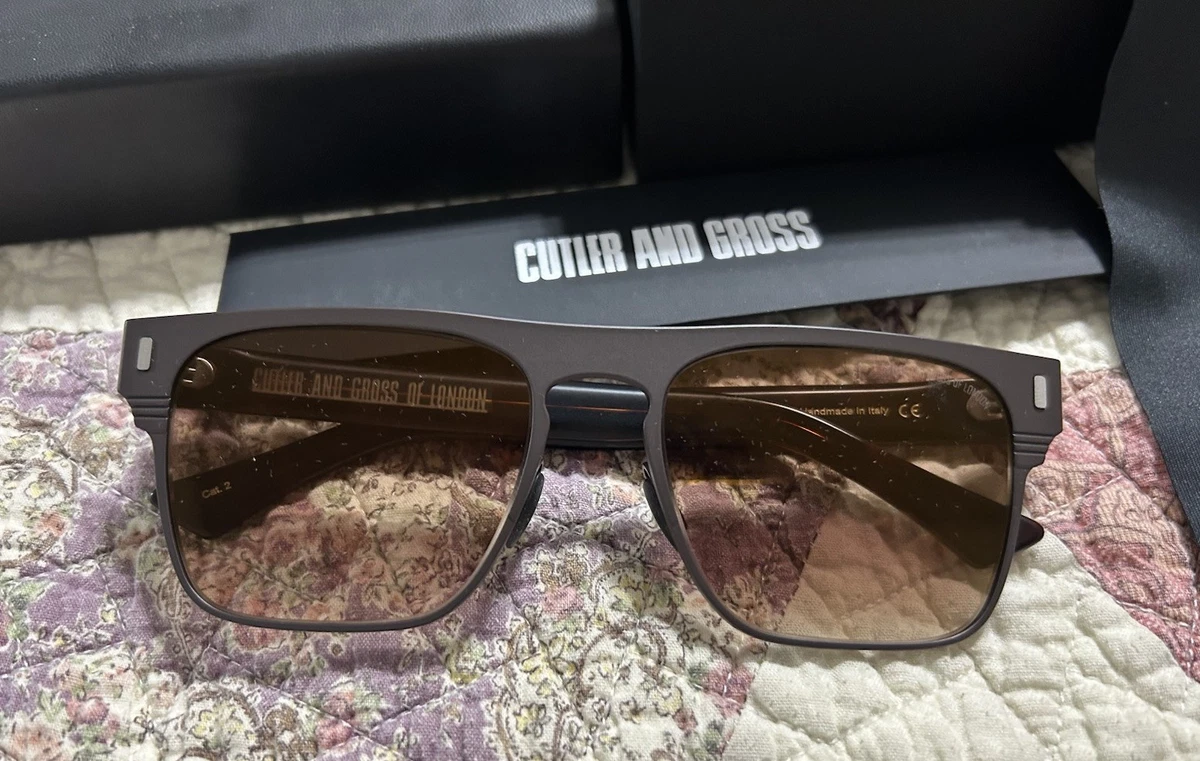 BRAND NEW CUTLER AND GROSS CG1321S 003 Black Brown Women Sunglasses Cutler and Gross Sunglasses for Women for sale | eBay main image 2