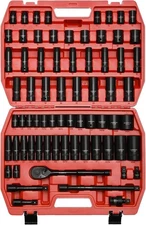 1/2-inch 70 Pieces Impact Socket Master Set, SAE & Metric from 5/16"-1-1/4",8-24