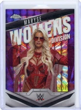 2025 Topps Chrome WWE NXT Maryse Wrestling Womens Division Purple Geometric 9/10