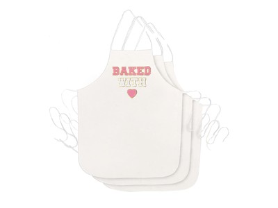 Hello Hobby 3 PK White Canvas Aprons