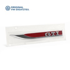 VW Golf VII 7 Kotflügel Schriftzug GTI Rot links Emblem Aufkleber Sticker