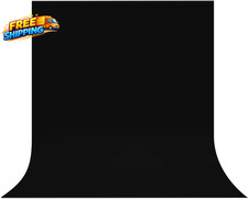 Black Backdrop Background 10X7 FT Large Photography Backdrop Photo Photoshoot...