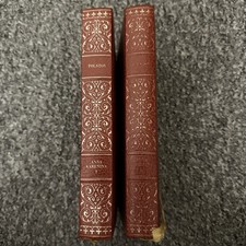 Vintage Leo Tolstory Novel Anna Karenina Volume 1 and 2 Heron Books Collection