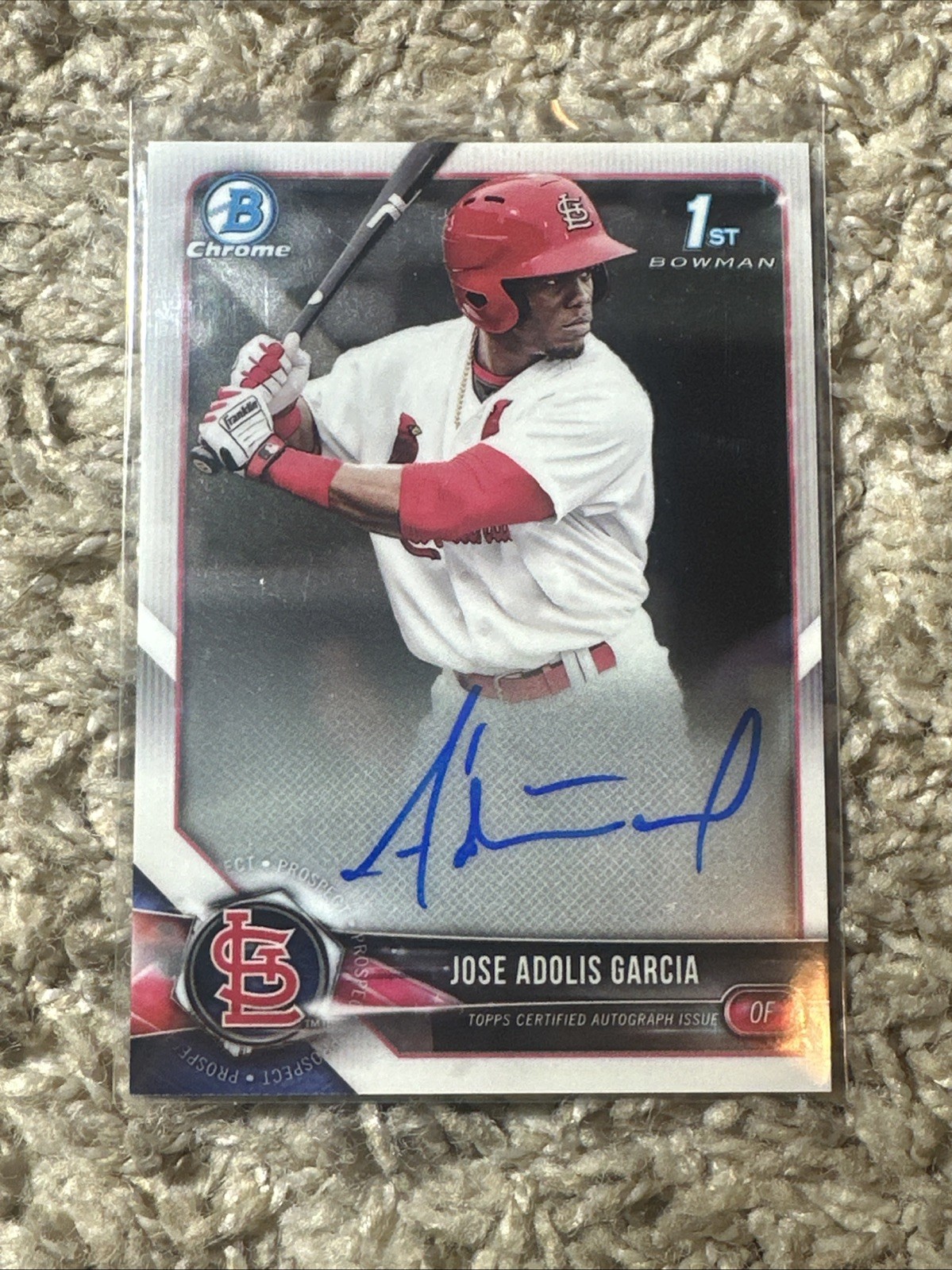 2018 Adolis Garcia First Bowman Chrome Autograph