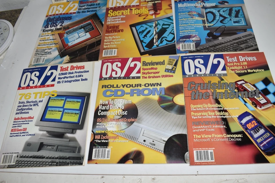 OS2 MAGAZINE LOT OF 9 ISSUES- 1994- INCLUDES DEC 1993 #1 ISSUE (XDV89) - Image 4 of 4
