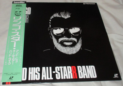 RINGO STARR And His All-Star Band LASERDISC+OBI 12''Japan Beatles Dr. John 1990