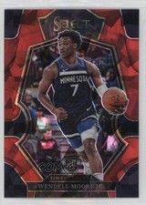 2022-23 Panini Select Premier Level Red Cracked Ice Prizm Wendell Moore Jr 13a8